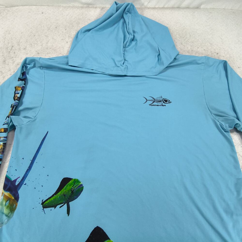 Tormenter Pullover Long Sleeve Outdoor Hoodie Mens Size Large L Blue